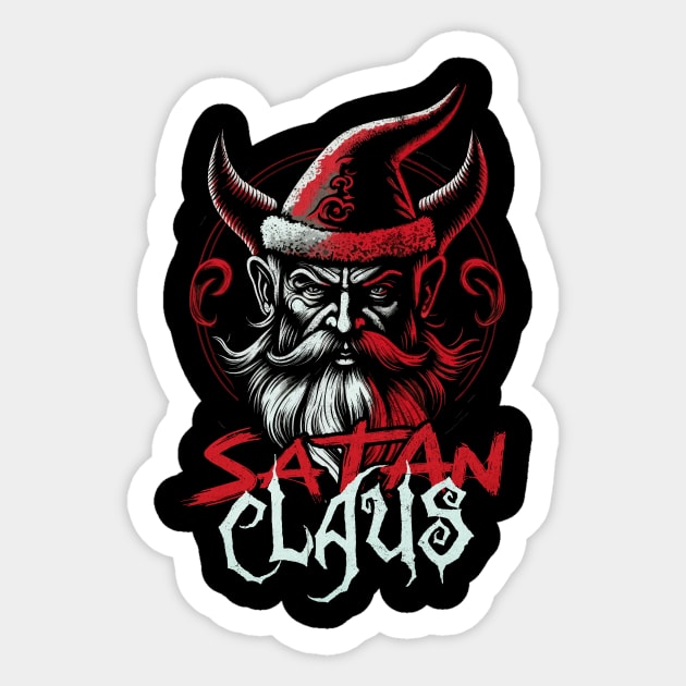 Satanic Santa Claus... ¡Satan Claus! Sticker by bestcoolshirts